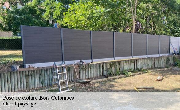 Pose de cloture  bois-colombes-92270 Garrit paysage