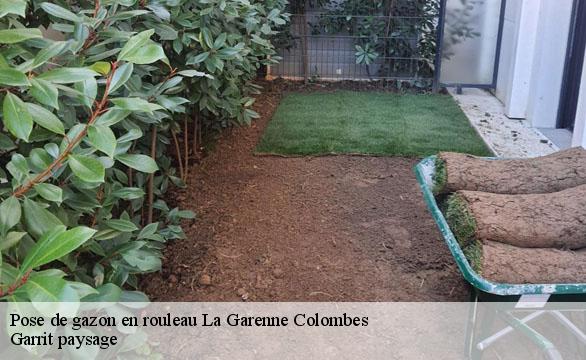 Pose de gazon en rouleau la-garenne-colombes-92250 Garrit paysage