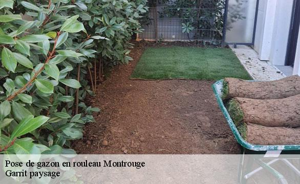 Pose de gazon en rouleau  montrouge-92120 Garrit paysage